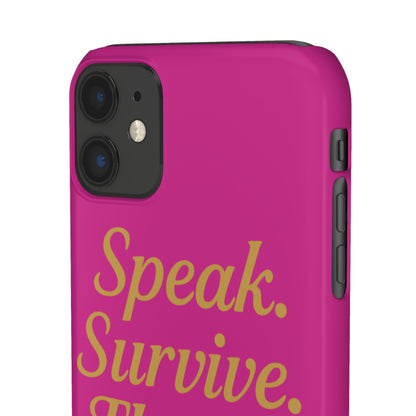 Snap Case for Samsung & iPhone — Find Your Voice Design