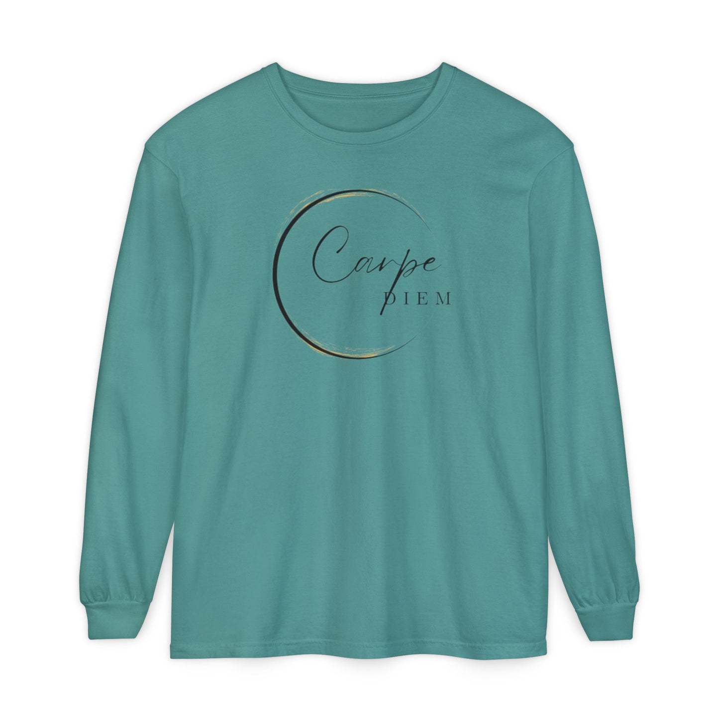Carpe Diem Long Sleeve T-Shirt, Motivational Tee, Unisex Fashion, Everyday Wear, Gift for Friends, Relaxed Fit