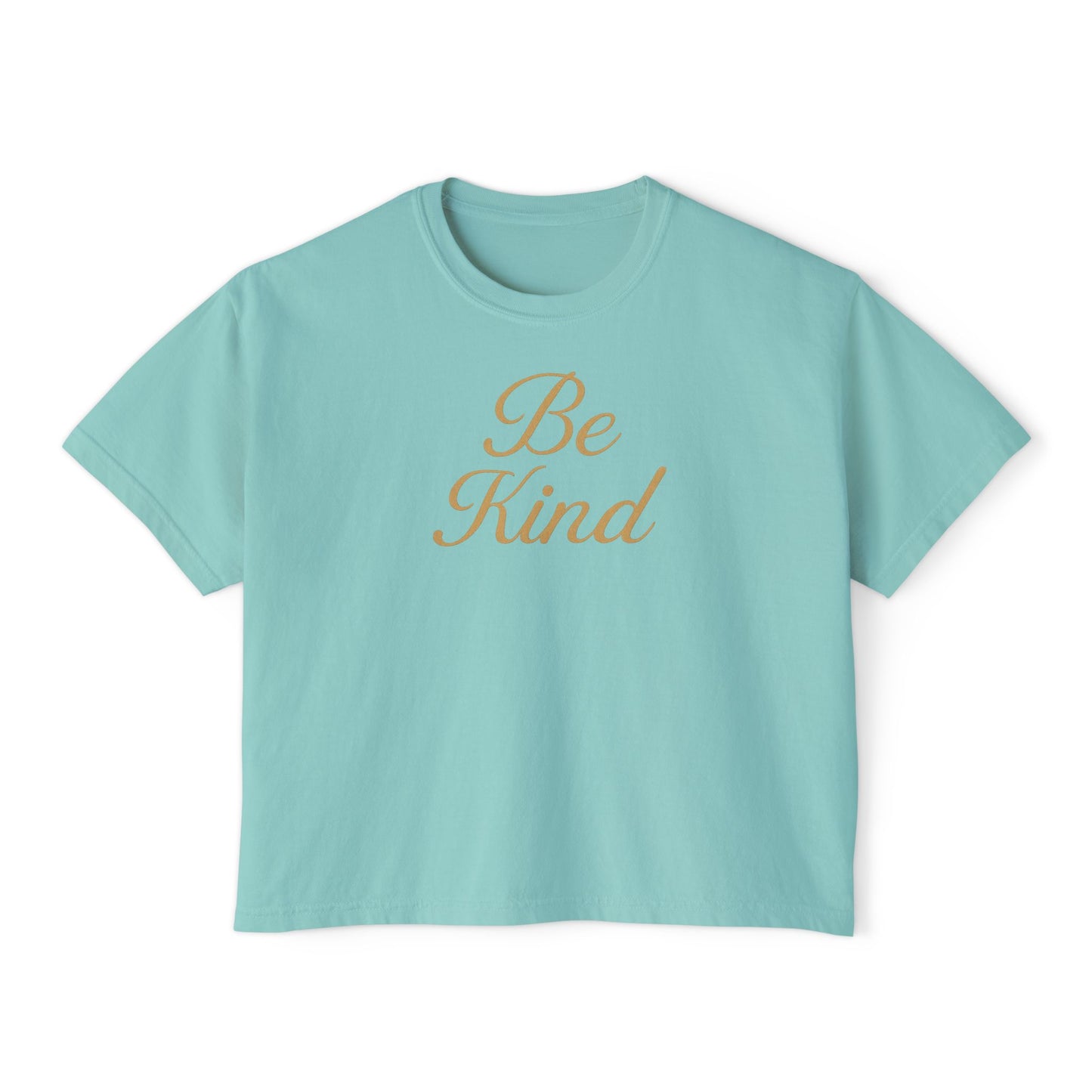 Be Kind - Women's Boxy Tee, Inspirational Graphic Tee, Gift, Everyday Wear, Motivational Shirt