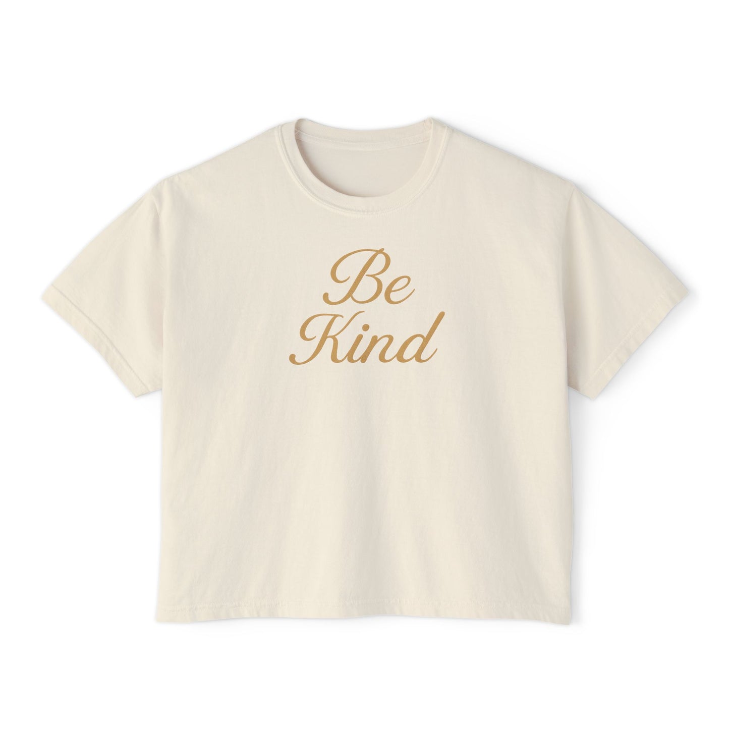 Be Kind - Women's Boxy Tee, Inspirational Graphic Tee, Gift, Everyday Wear, Motivational Shirt