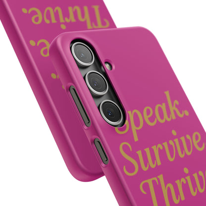 Snap Case for Samsung & iPhone — Find Your Voice Design