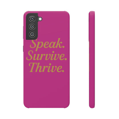 Snap Case for Samsung & iPhone — Find Your Voice Design