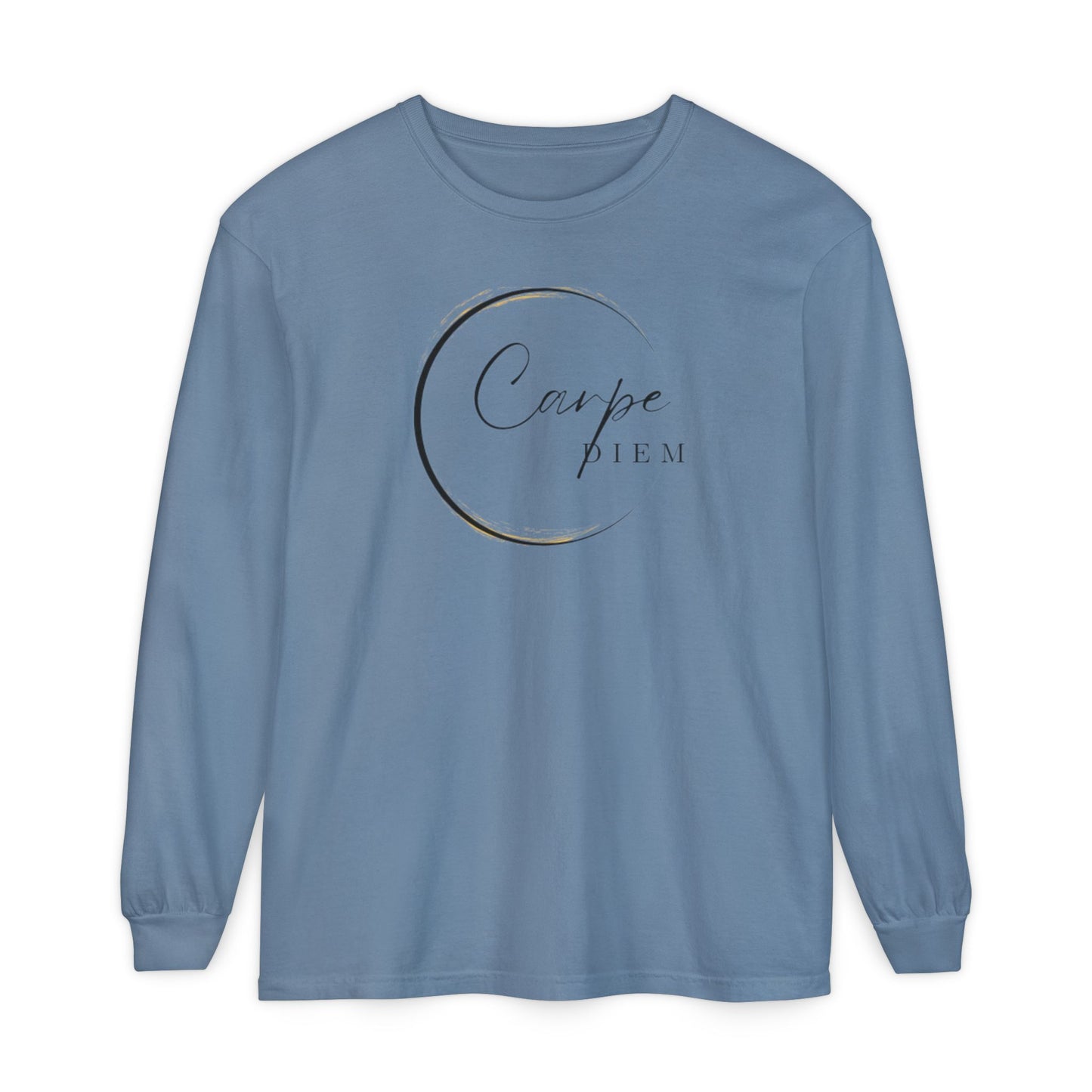 Carpe Diem Long Sleeve T-Shirt, Motivational Tee, Unisex Fashion, Everyday Wear, Gift for Friends, Relaxed Fit