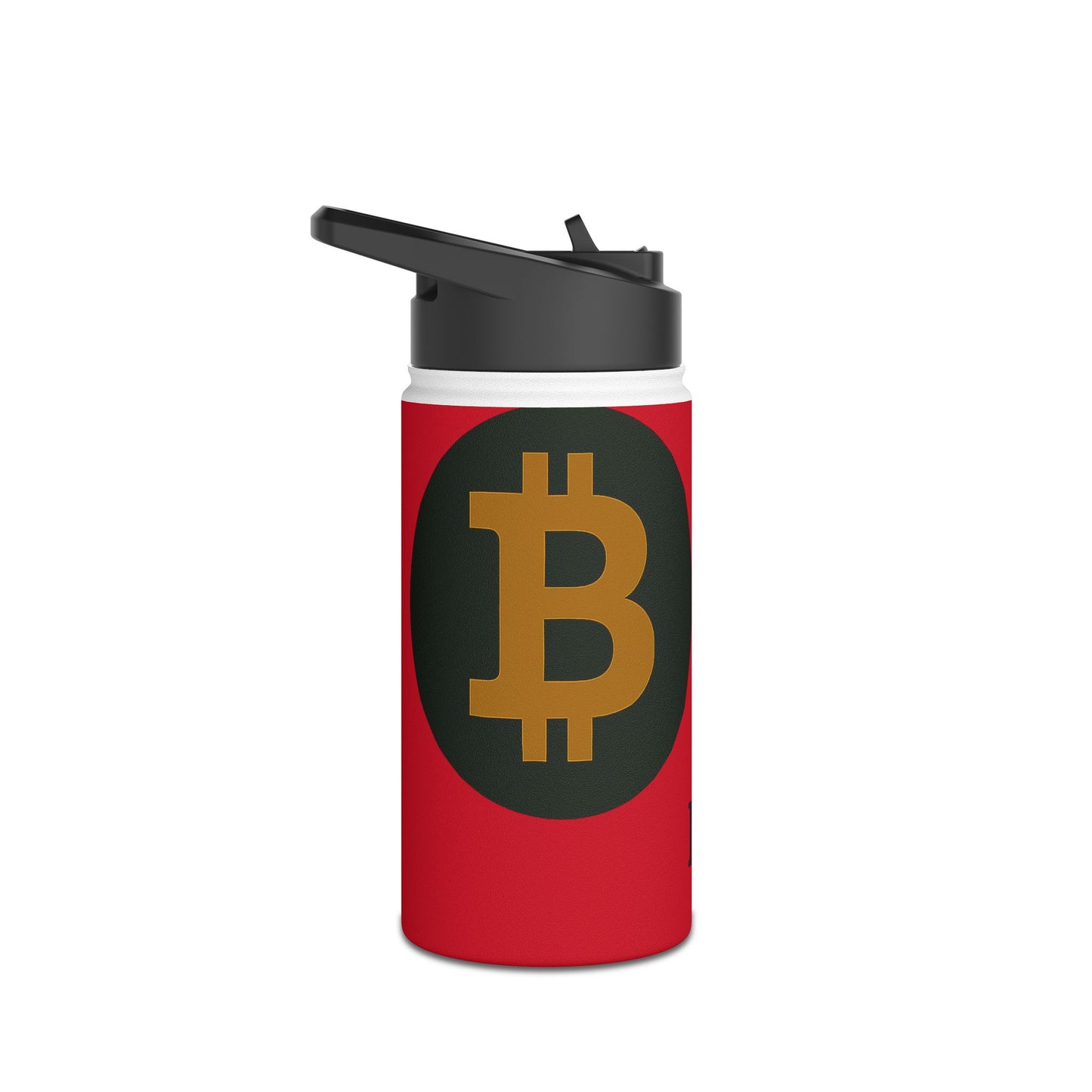 Bitcoin - Inspirational Stainless Steel Water Bottle,  Fitness, Hiking, Gym, Travel, Eco-Friendly Gift