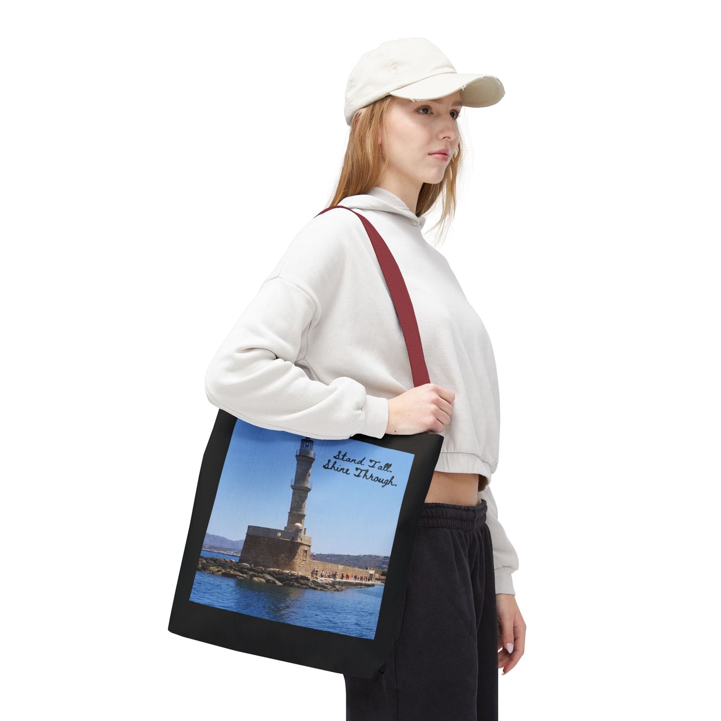 "Stand Tall" Lighthouse - Tote Bag, Eco-Friendly, Stylish Networker