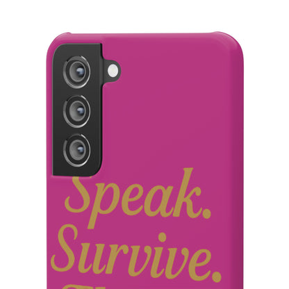 Snap Case for Samsung & iPhone — Find Your Voice Design