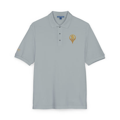 Polo bordado de Bitcoin, ropa informal, regalo para él/ella, atuendo diario, moda de verano, camisa de golf