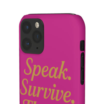 Snap Case for Samsung & iPhone — Find Your Voice Design