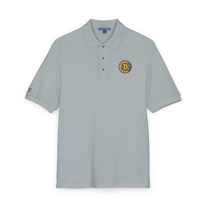 Polo bordado con criptomoneda y bitcoin, ropa informal, regalo para él, atuendo diario, moda de golf