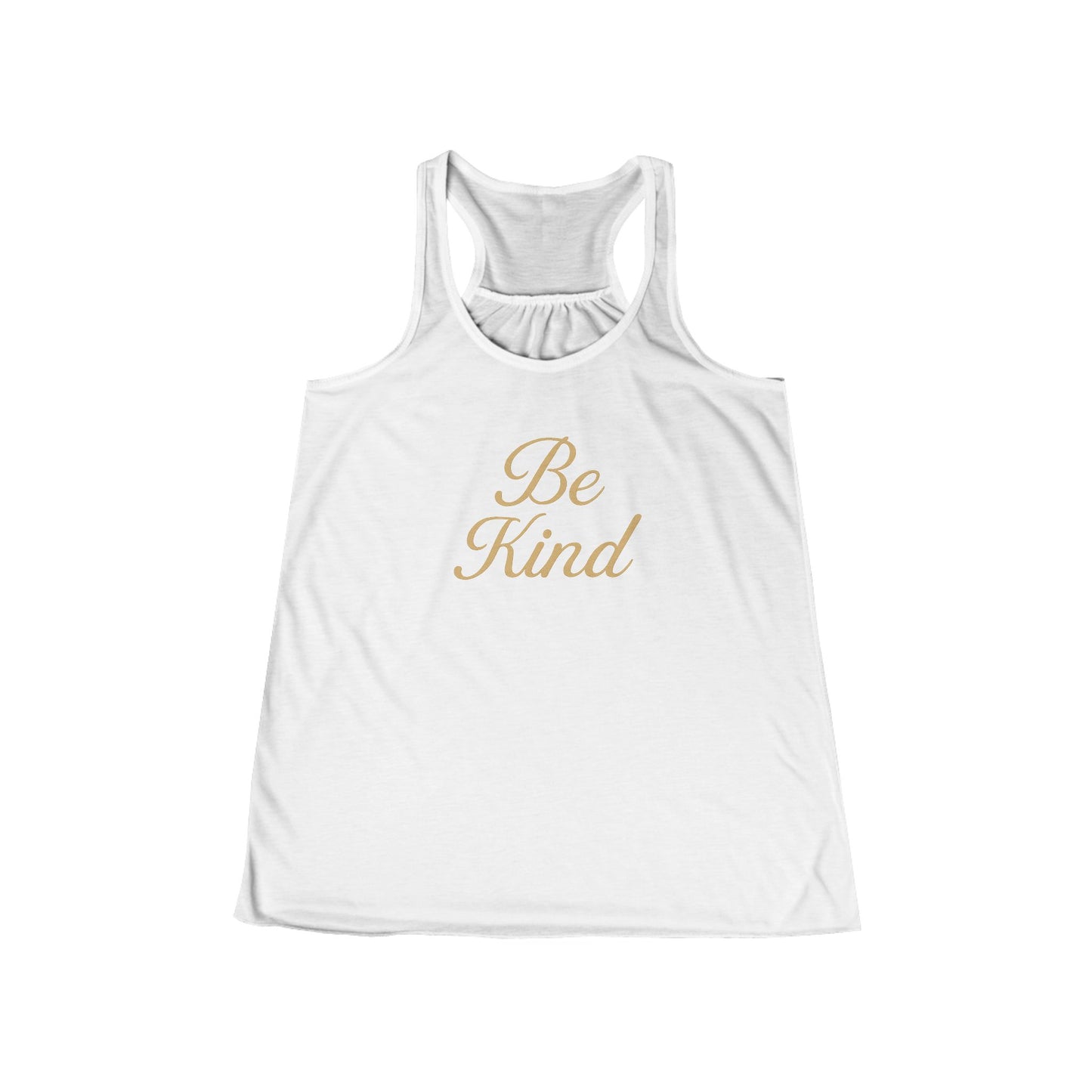 Be Kind Women's Bella+Canvas Flowy Racerback Tank | Inspirational Fitness Top, Yoga Shirt, Kindness Apparel