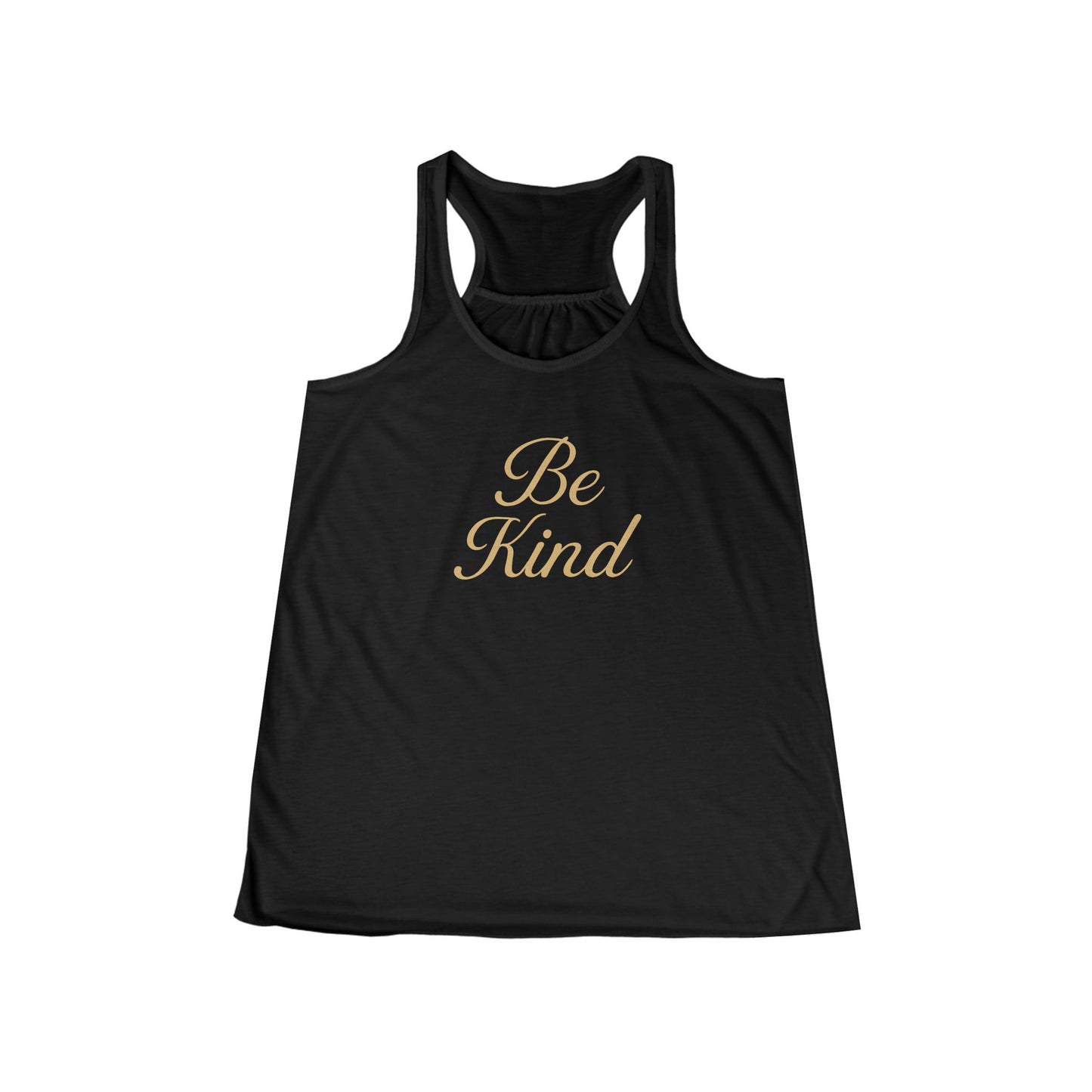 Be Kind Women's Bella+Canvas Flowy Racerback Tank | Inspirational Fitness Top, Yoga Shirt, Kindness Apparel