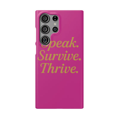 Snap Case for Samsung & iPhone — Find Your Voice Design
