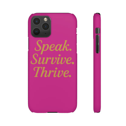 Snap Case for Samsung & iPhone — Find Your Voice Design
