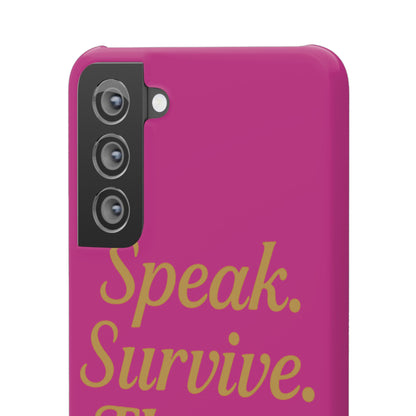 Snap Case for Samsung & iPhone — Find Your Voice Design