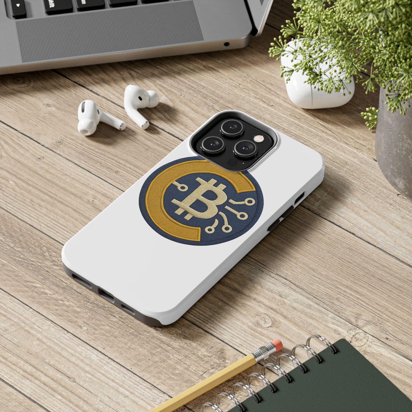 Bitcoin Tech Phone Cases, Cryptocurrency Phone Cover, iPhone and Samsung Case