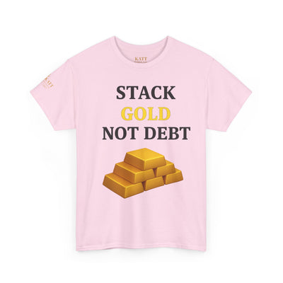 Stack the Gold - Bitcoin - Camiseta unisex de algodón grueso