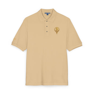 Polo bordado de Bitcoin, ropa informal, regalo para él/ella, atuendo diario, moda de verano, camisa de golf
