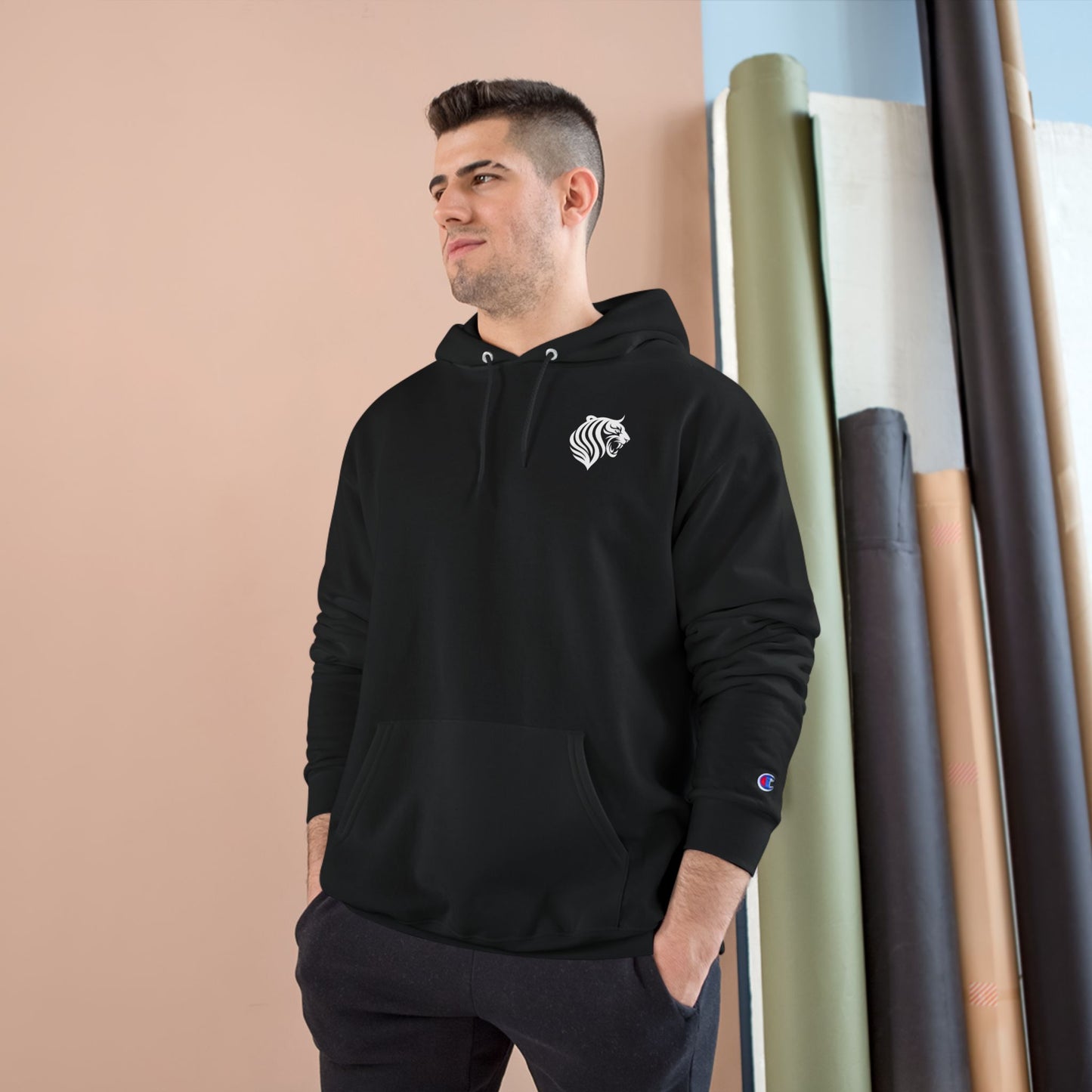 White Tiger Hoodie  - KATT Design, LLC - Champion