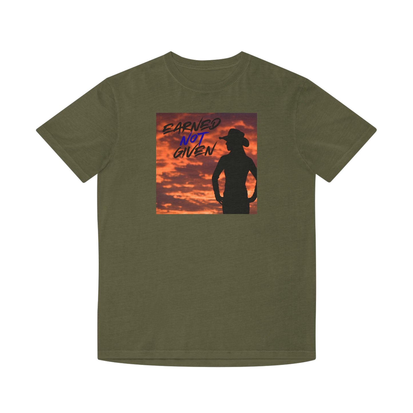 “Earned Not Given” Cowboy Sunset T‑Shirt