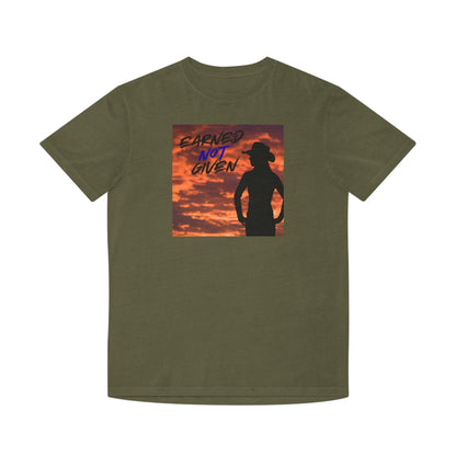 “Earned Not Given” Cowboy Sunset T‑Shirt