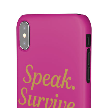 Snap Case for Samsung & iPhone — Find Your Voice Design