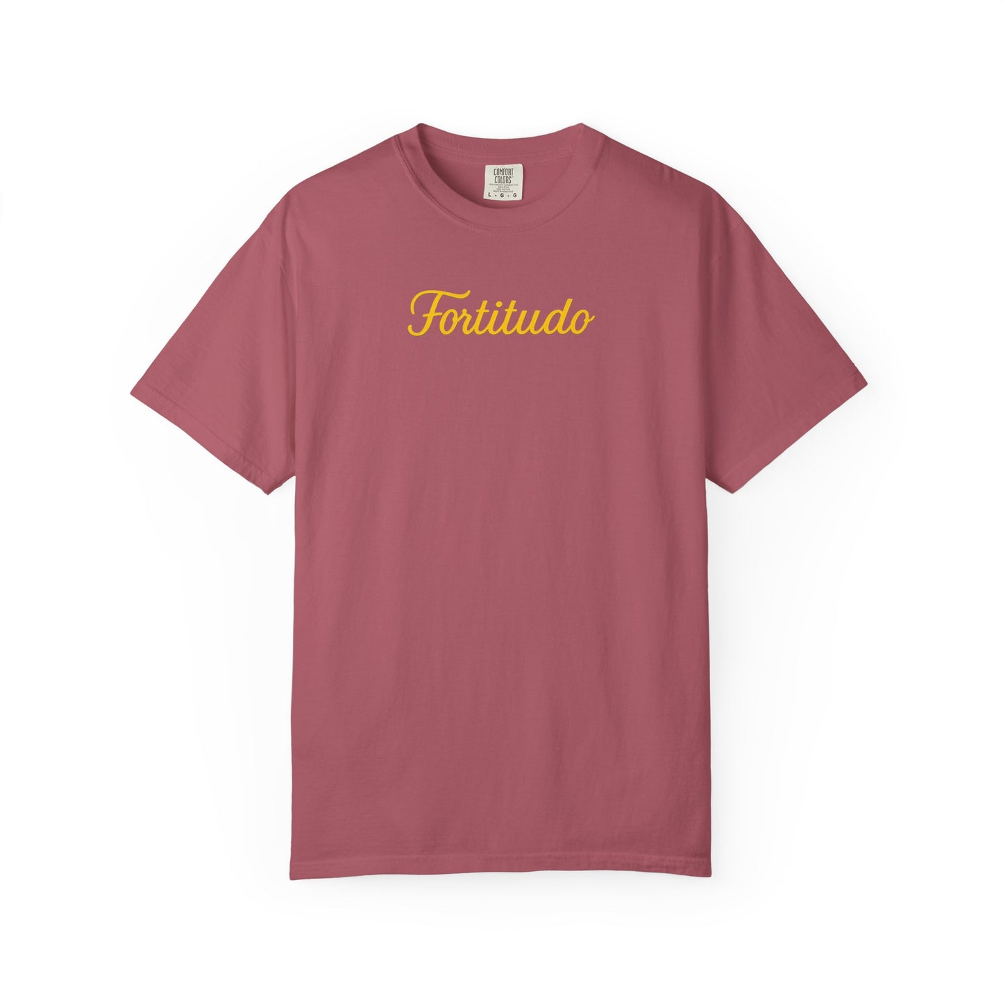 Fortitude - "Strength" Garment-Dyed T-shirt - Inspirational Tee for Everyday Comfort, Great for Gifting, Casual Wear