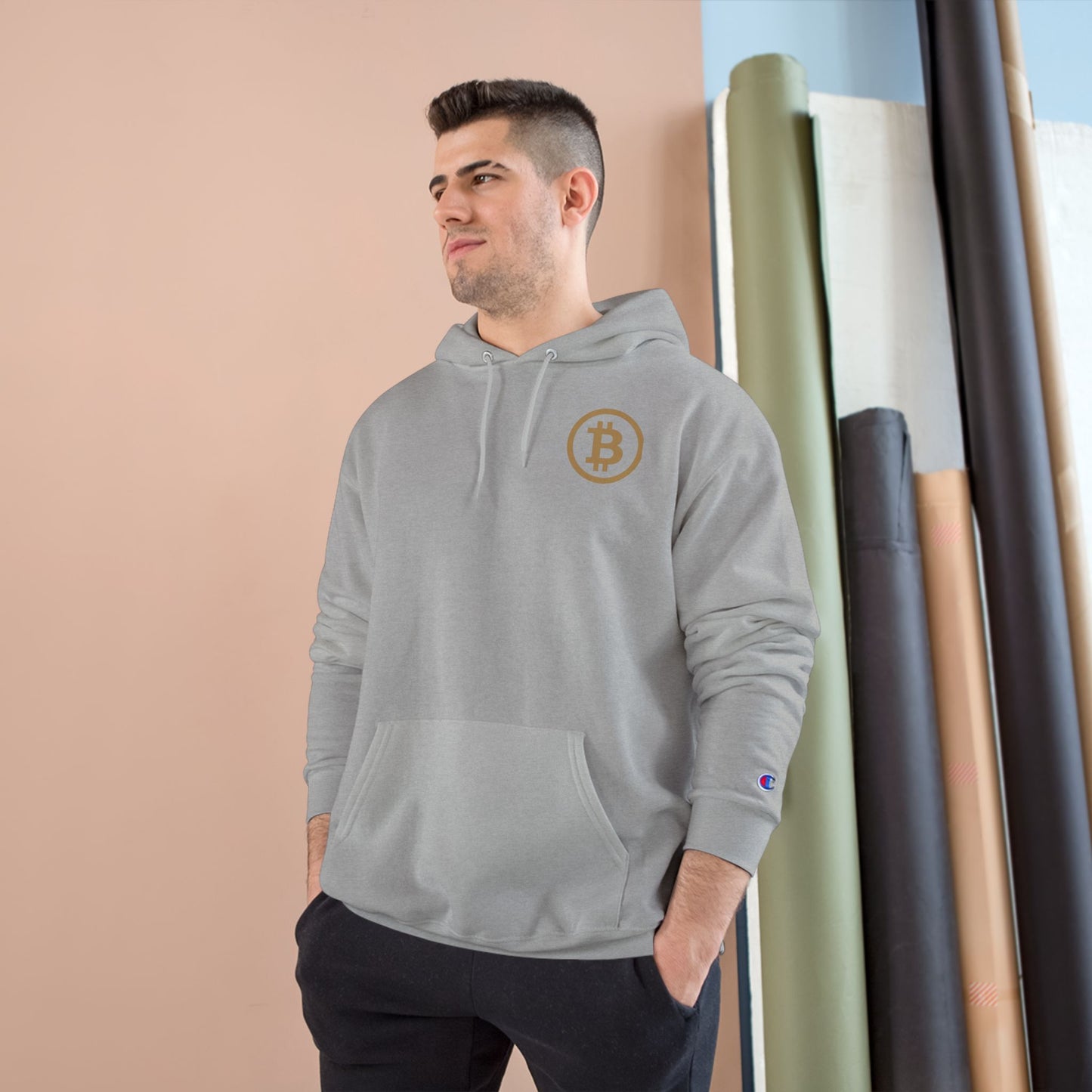 Bitcoin Hoodie  - KATT Design, LLC - Champion