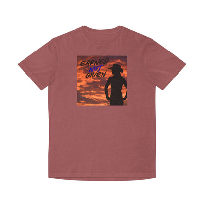 “Earned Not Given” Cowboy Sunset T‑Shirt
