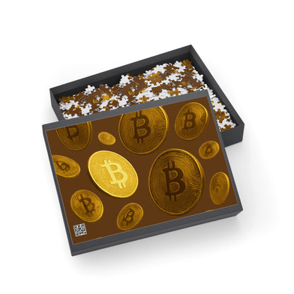 Rompecabezas - Criptomoneda Bitcoin, Diversión para la noche de juegos, Actividad de autocuidado, Amantes de los rompecabezas, Rompecabezas de Bitcoin