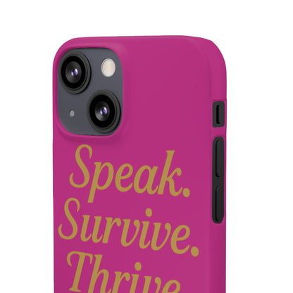 Snap Case for Samsung & iPhone — Find Your Voice Design