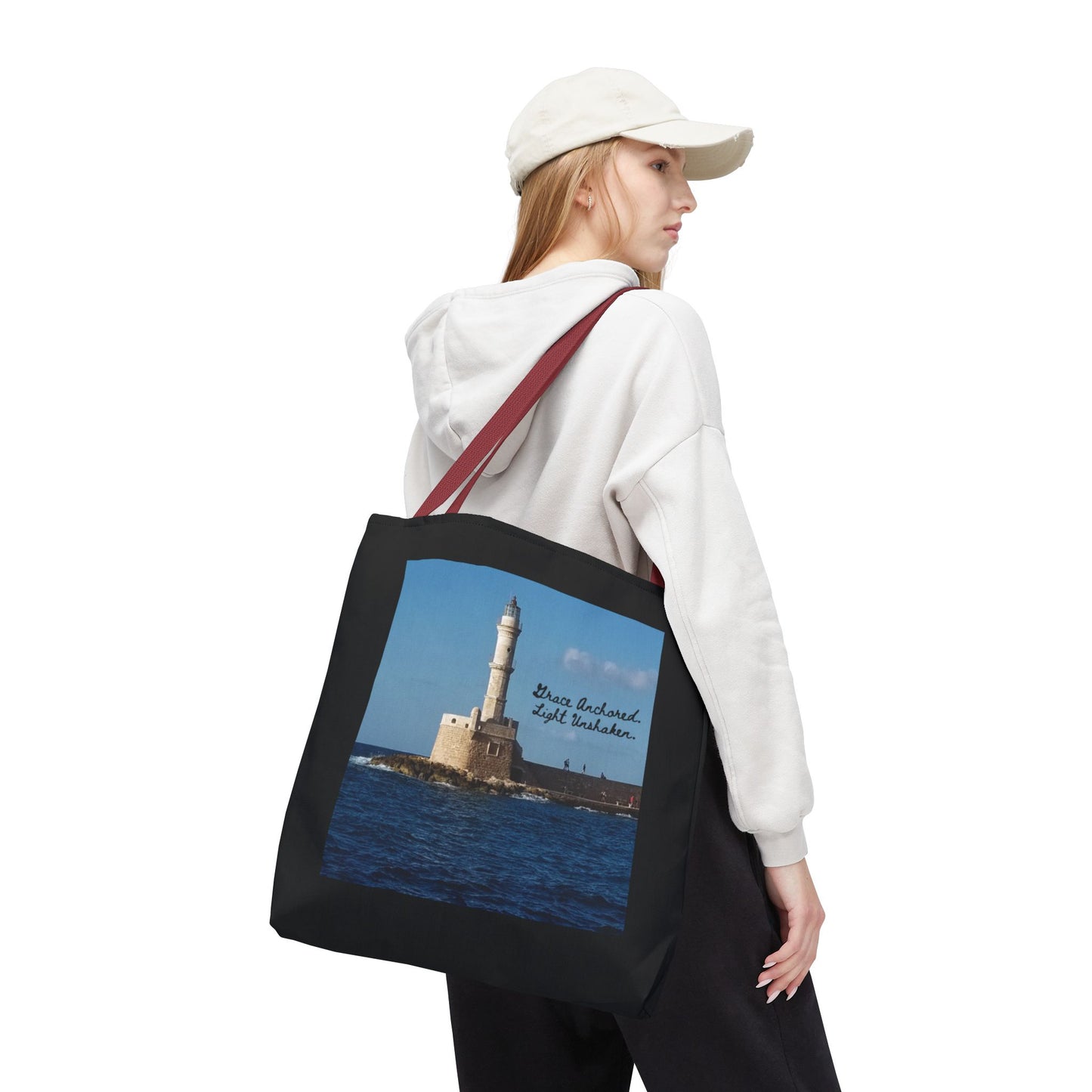 "Grace" Lighthouse - Tote Bag, Eco-Friendly, Stylish Networker