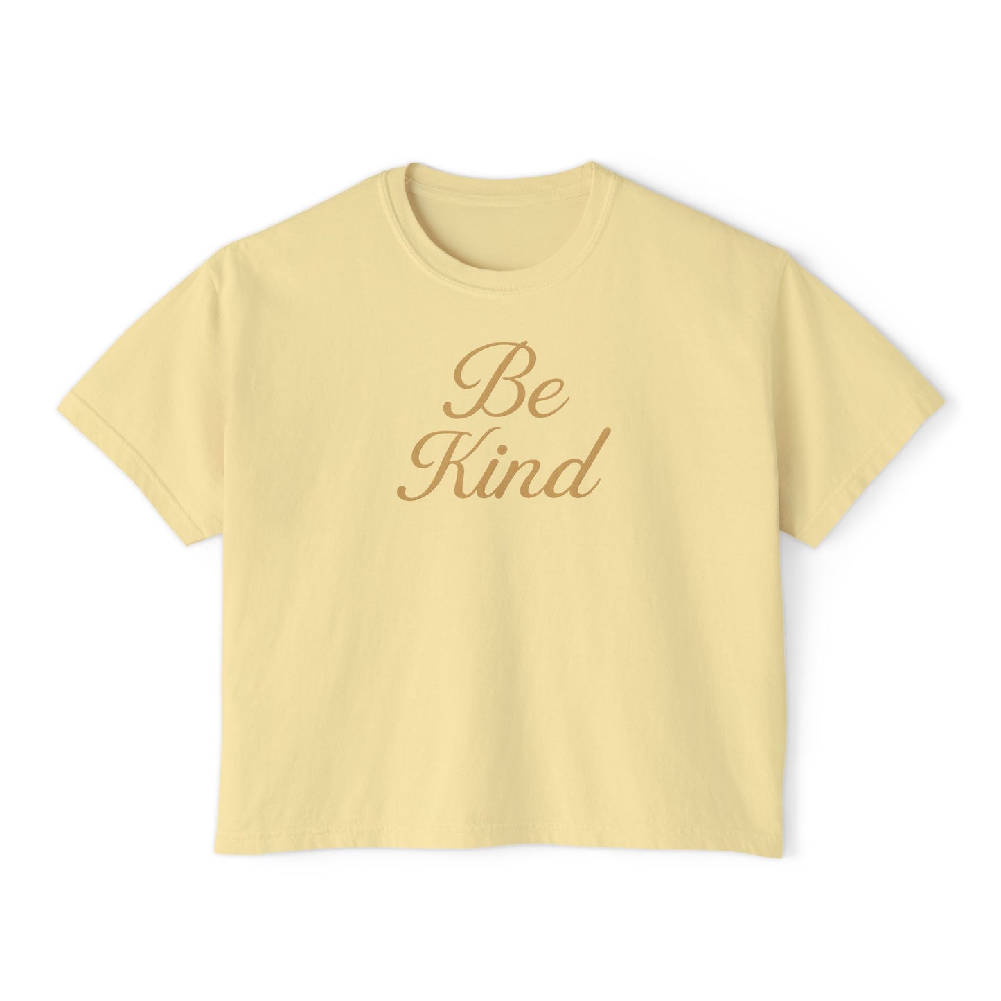 Be Kind - Women's Boxy Tee, Inspirational Graphic Tee, Gift, Everyday Wear, Motivational Shirt