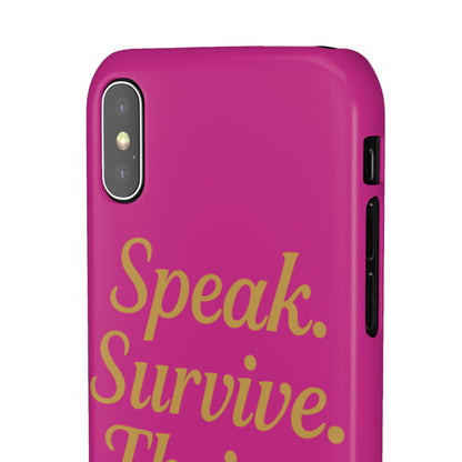 Snap Case for Samsung & iPhone — Find Your Voice Design