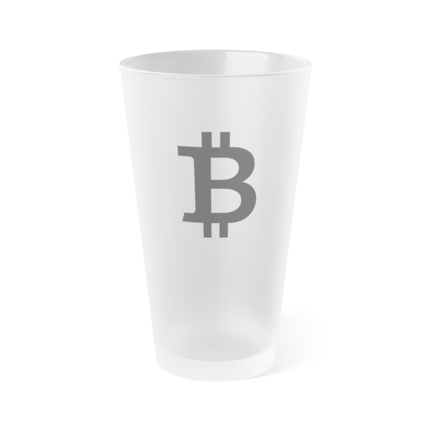 Vaso de pinta esmerilado - Diseño de Bitcoin, Regalo de criptomonedas, Vaso de cerveza vegano, Vaso divertido para fiestas, Accesorios de bar para el hogar 