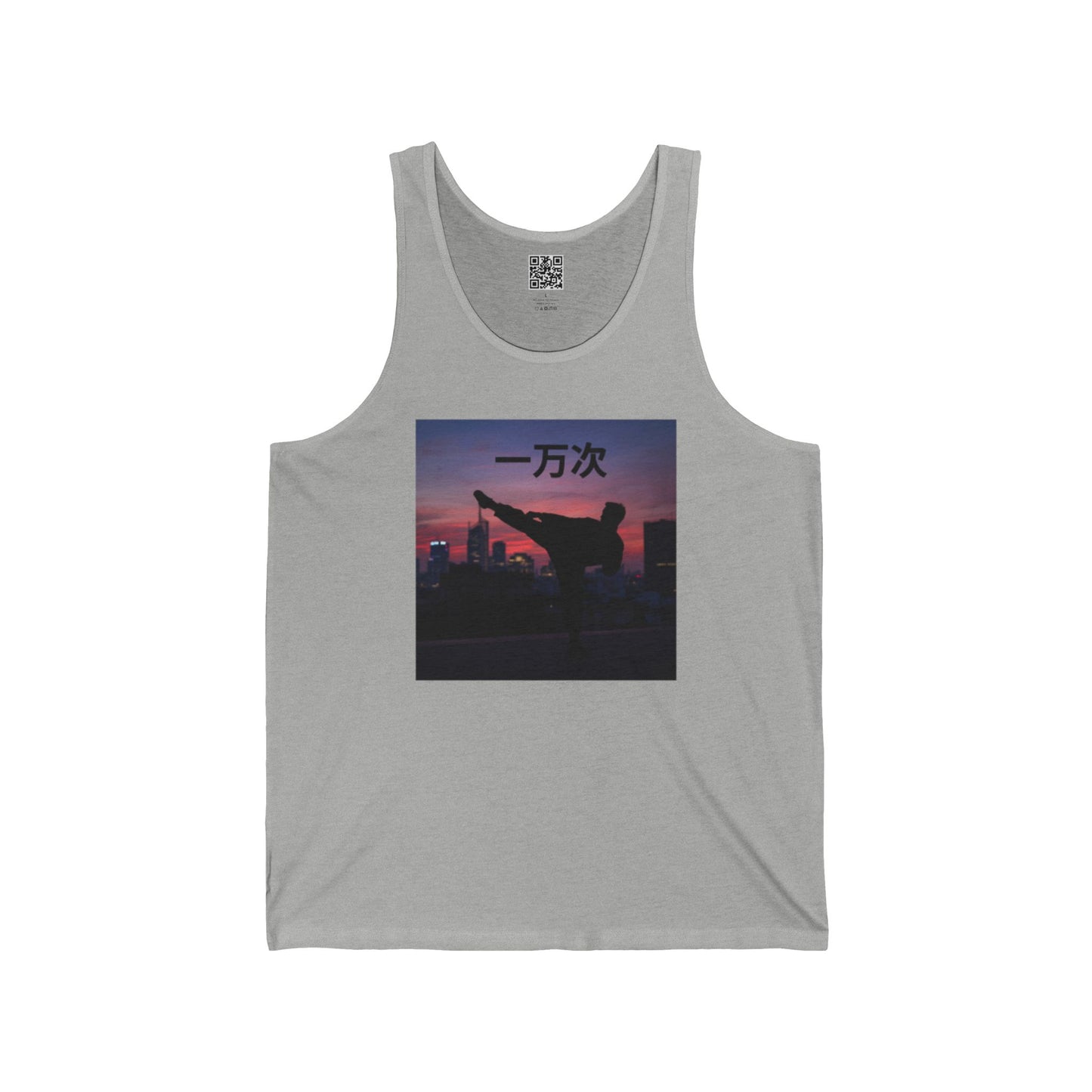 "Ten Thousand Times" - Jersey Tank with Inspirational Design, Cool Athletic Wear, Casual Summer Top, Perfect Gift for Fitness Lovers, Stylish Graphic Tee