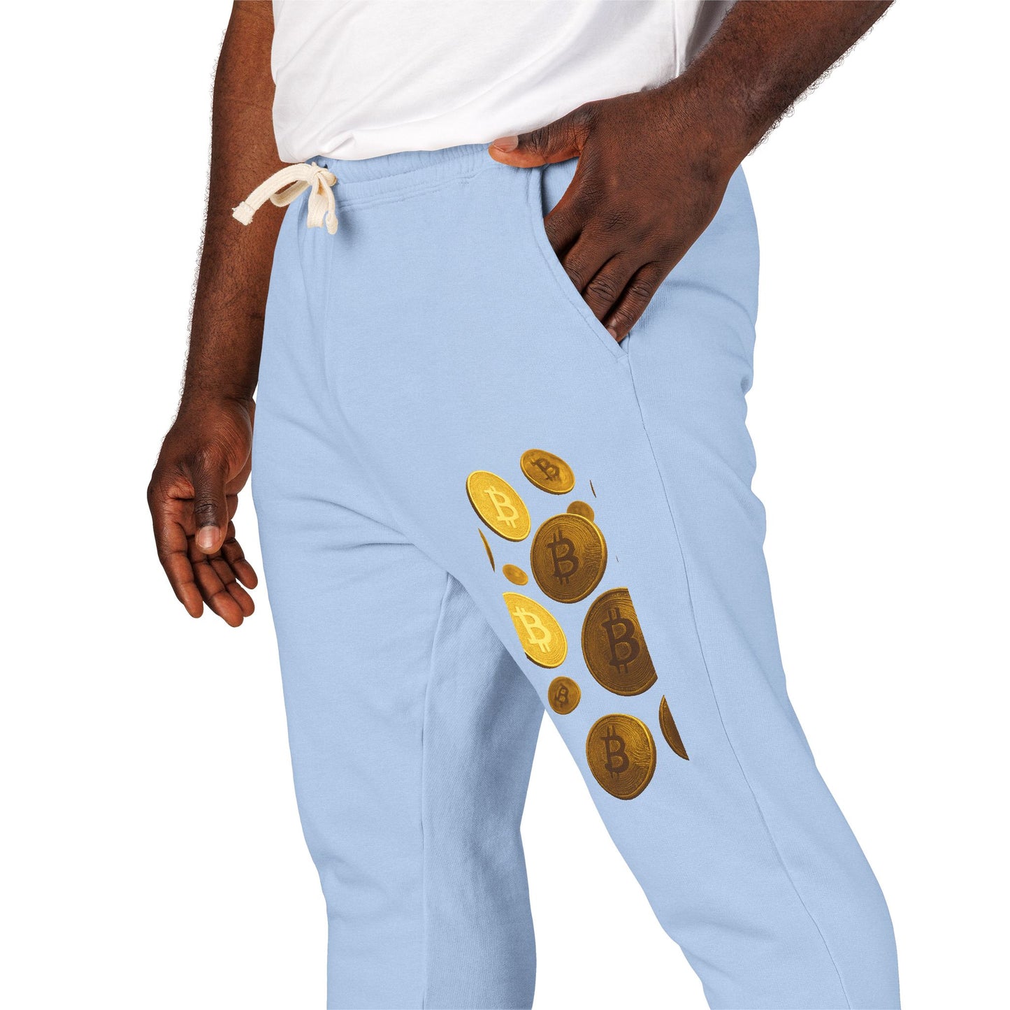 Crypto/Bitcoin - Garment-Dyed Fleece Sweatpants