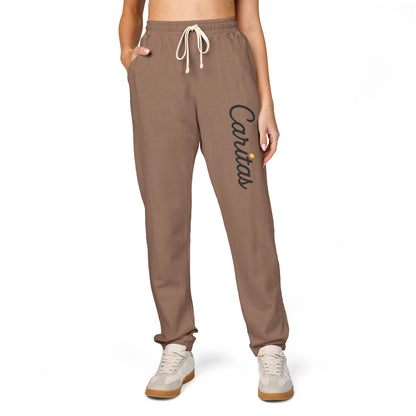 Cáritas; "Amor caritativo, bondad" - Pantalones deportivos de polar teñidos en prenda