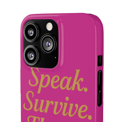 Snap Case for Samsung & iPhone — Find Your Voice Design