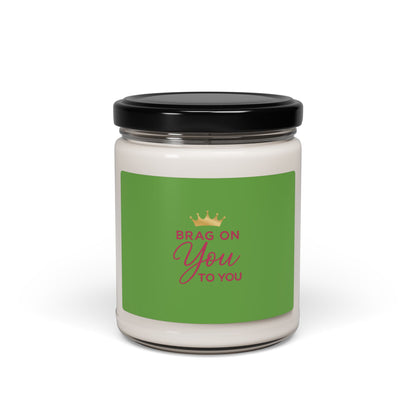 Scented Soy Candle — "Brag You On" Luxury 9oz Jar