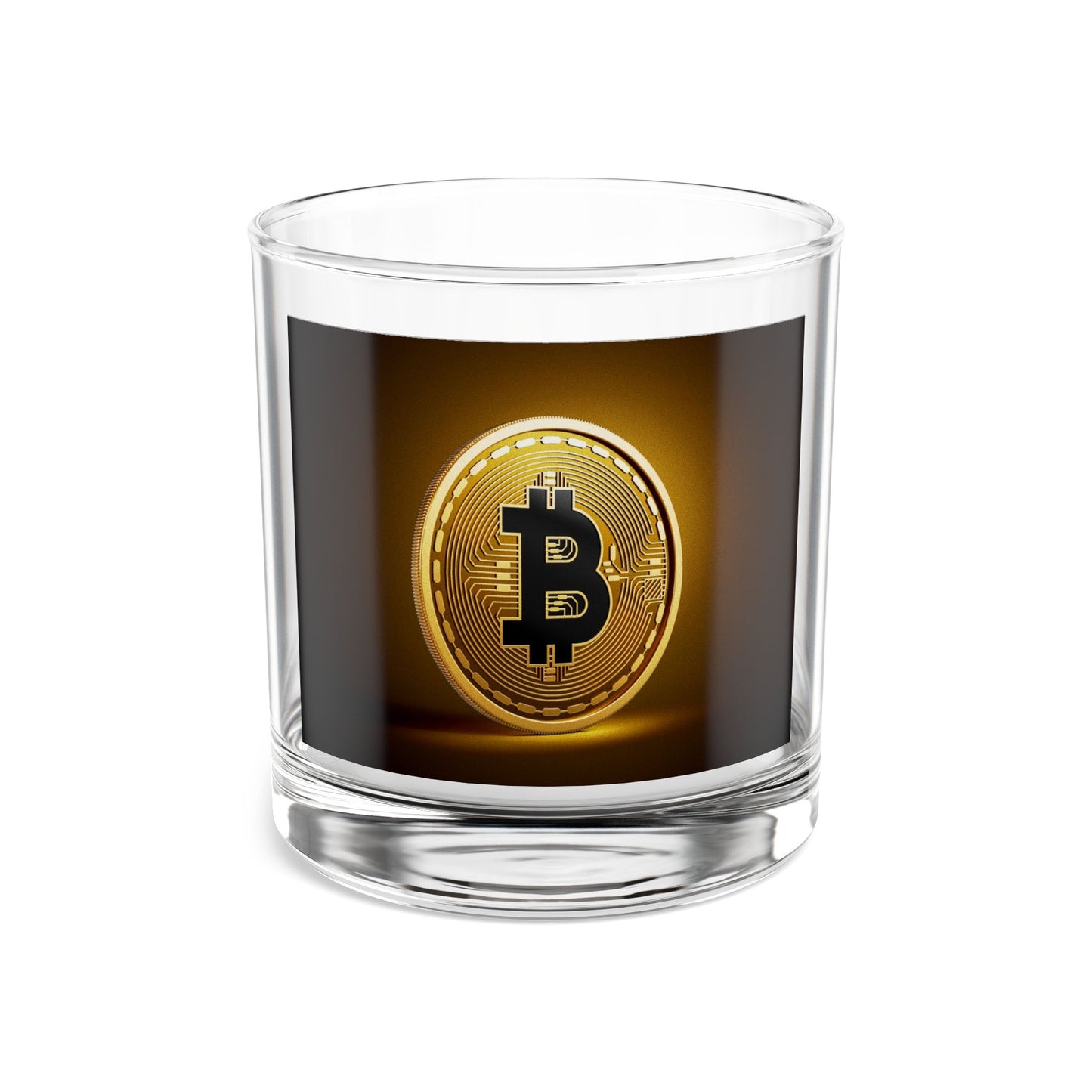 Bitcoin Rocks Glass | 10oz Whiskey Tumbler |Whiskey Fans, Home Bars, Collectors, Unique Decor Item