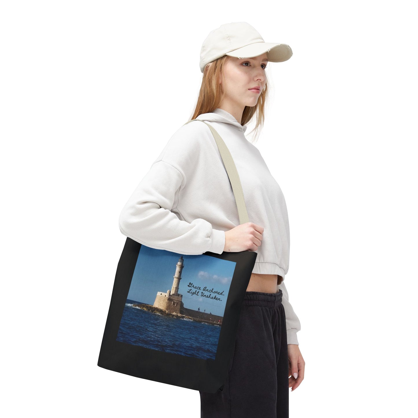 "Grace" Lighthouse - Tote Bag, Eco-Friendly, Stylish Networker