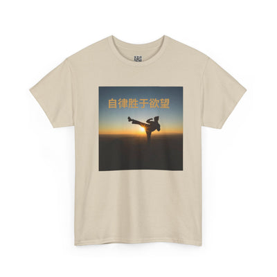 "Discipline Triumphs Over Desire" - Chinese Trendy Tshirt, Gildan 5000 Heavy Cotton Tee