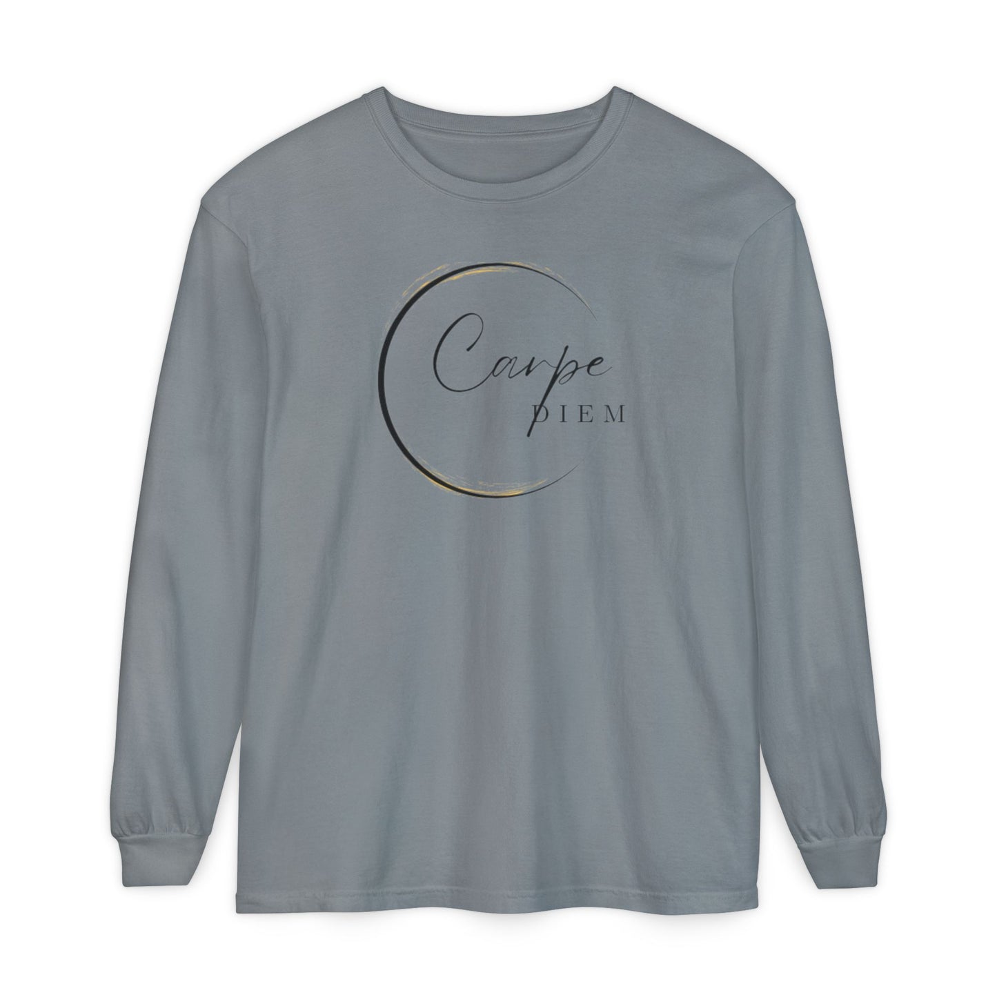 Carpe Diem Long Sleeve T-Shirt, Motivational Tee, Unisex Fashion, Everyday Wear, Gift for Friends, Relaxed Fit