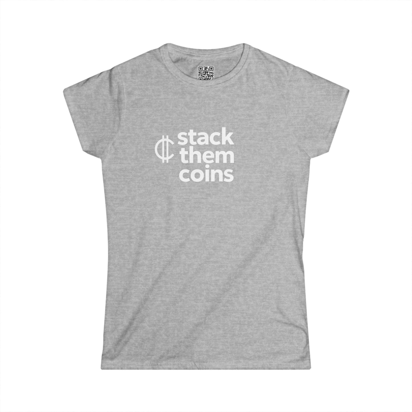 Cryptocurrency/Bitcoin Women’s Softstyle Tee – Perfect for Everyday Wear, Gifts, Casual Outfits, Eco-Friendly Fashion, Inspirational Quote CryptoShirt