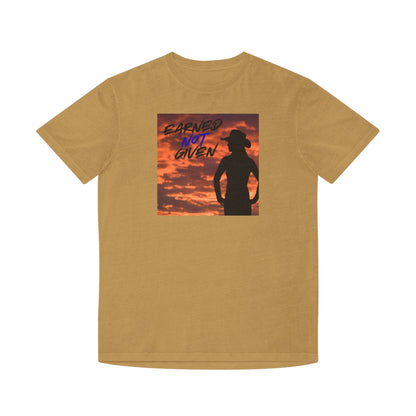 “Earned Not Given” Cowboy Sunset T‑Shirt