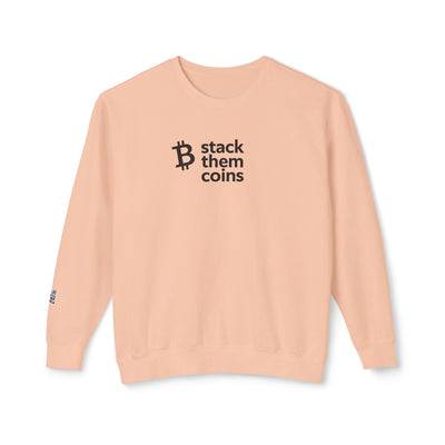 Sudadera de cuello redondo con Bitcoin/criptomonedas: apila monedas, cómoda para ahorrar, para entusiastas de las criptomonedas, para uso diario, para entusiastas de Bitcoin