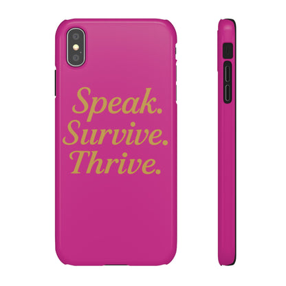 Snap Case for Samsung & iPhone — Find Your Voice Design