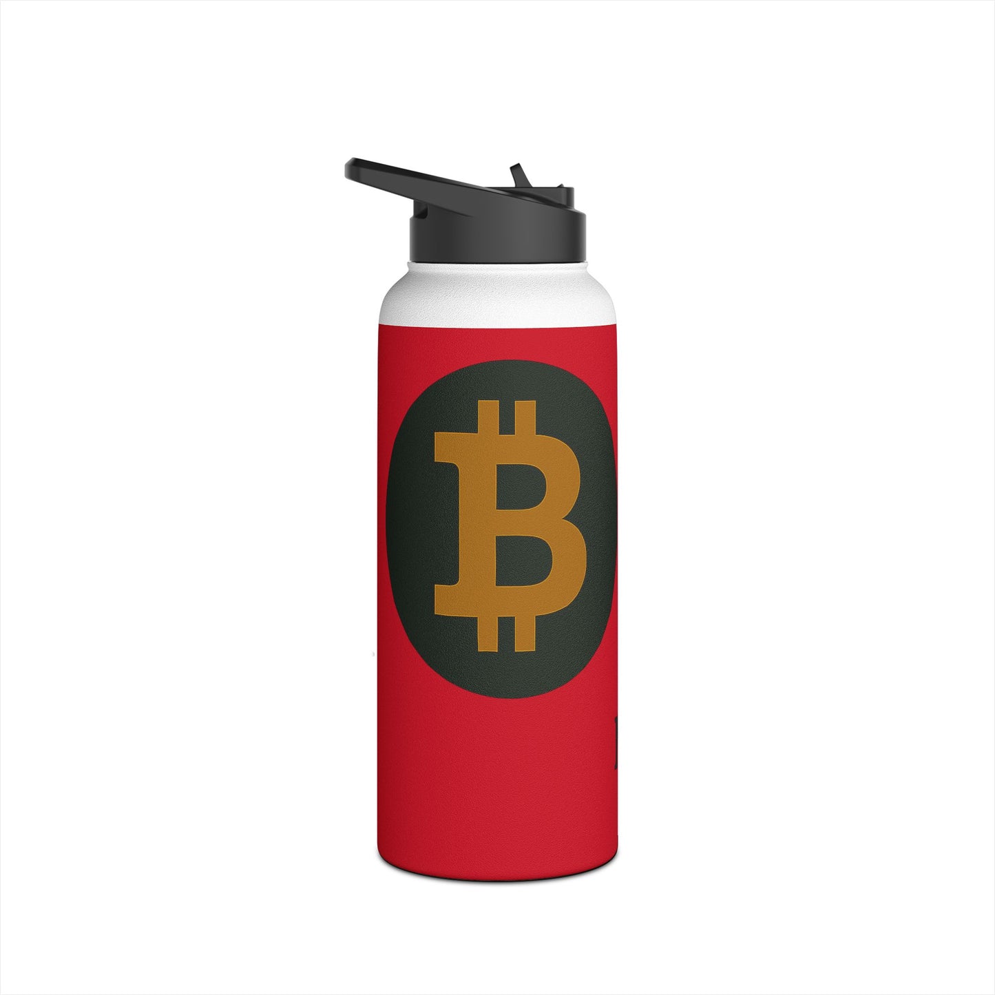 Bitcoin - Inspirational Stainless Steel Water Bottle,  Fitness, Hiking, Gym, Travel, Eco-Friendly Gift