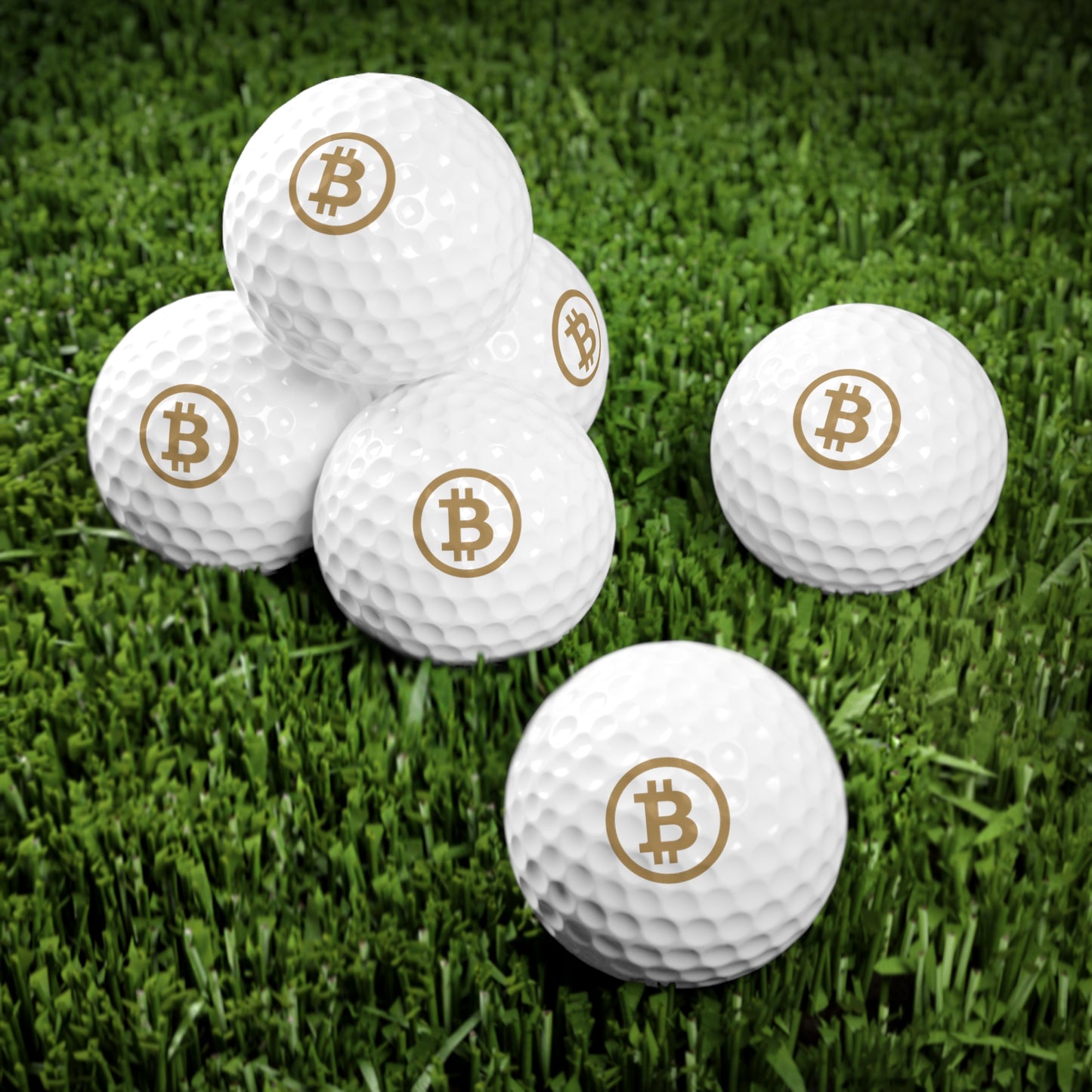 Bitcoin Golf Balls Set | Unique Gift for Golfers, Crypto Enthusiasts, Golf Accessories, Sports Gifts, Father's Day