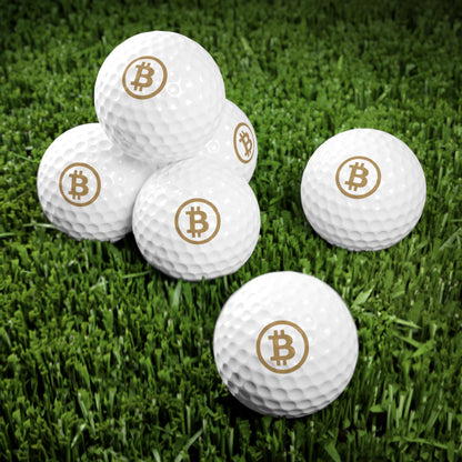Bitcoin Golf Balls Set | Unique Gift for Golfers, Crypto Enthusiasts, Golf Accessories, Sports Gifts, Father's Day